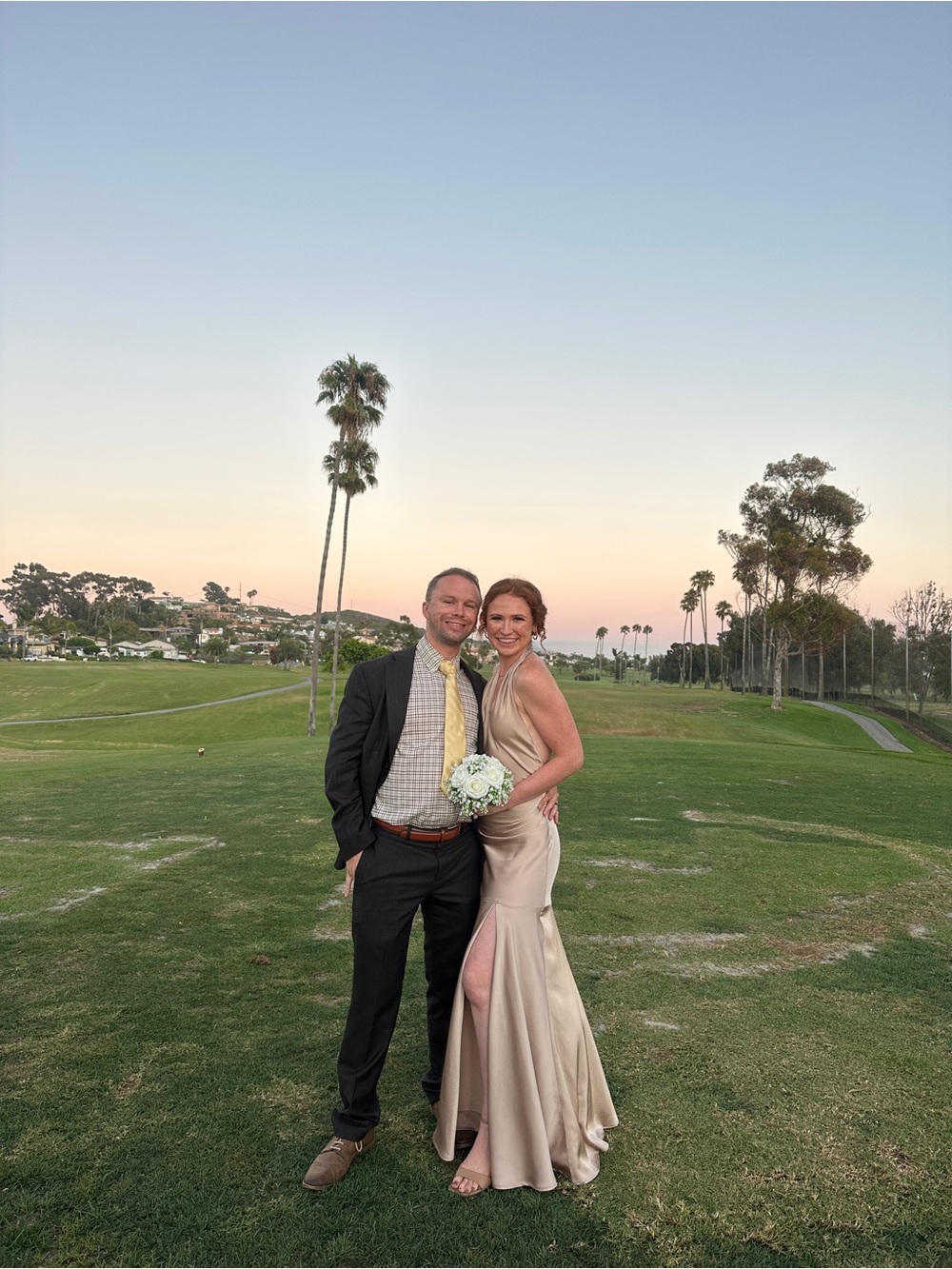 Elegant Champagne Halter Maxi Dress
